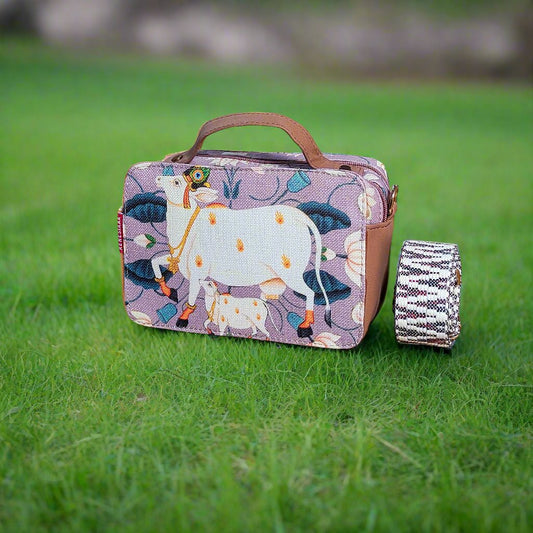 Camera Bag - Celestial Cow Pink