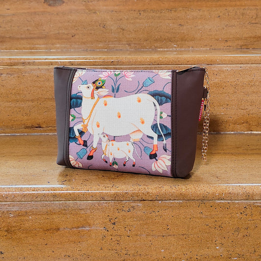 Pouch - Celestial Cow Pink